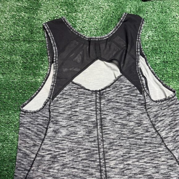 Lululemon Splatter Heather Black  Sculpt Tank Top Lightweight Yoga Tunic Size 8 - Picture 8 of 13